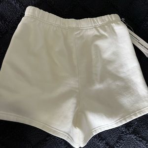 New Aritzia TNA Cozy Fleece short and hoodie set